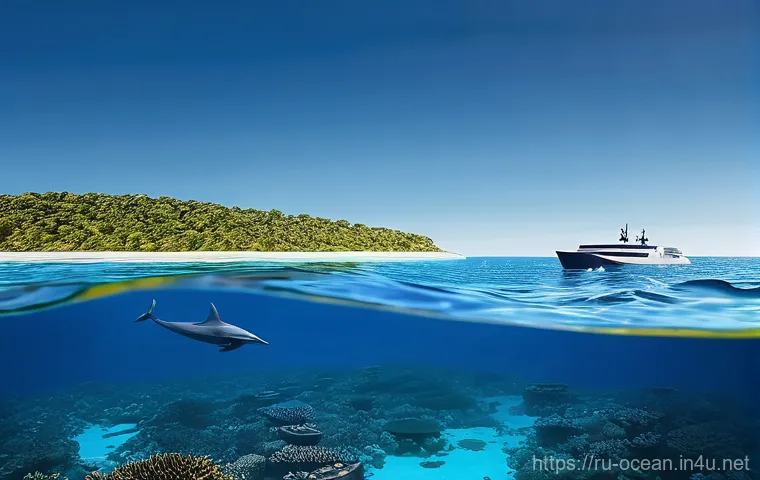 해양 환경 변화 대응 기술 - **Prompt 1: Advanced Ocean Monitoring and Conservation**
    "A stunning, wide-angle view of a futur...